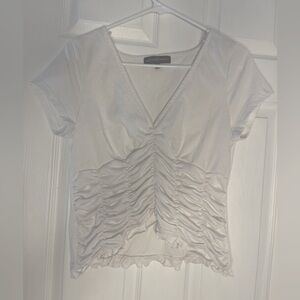 Almost Famous white, ruffle blouse. Size XL.